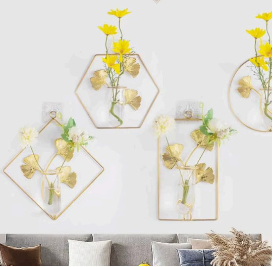 Creative Home Living Room Background Decorations Wall Hanging Vase for Flowers