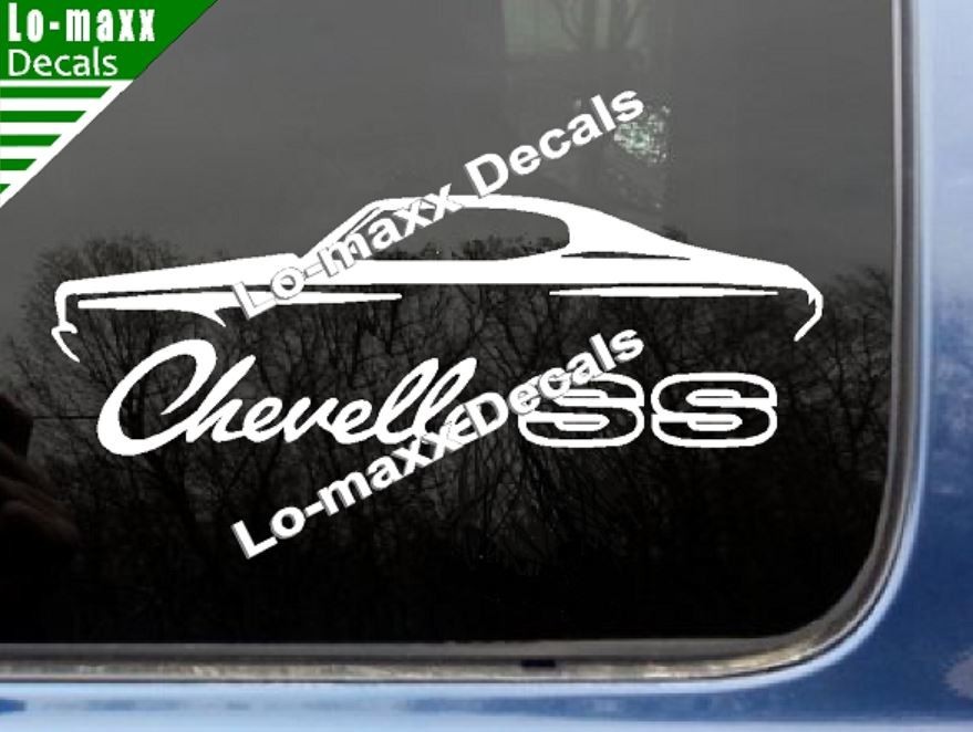 Chevelle SS Vinyl Sticker Muscle Car High Performance Graphic Die Cut Decal