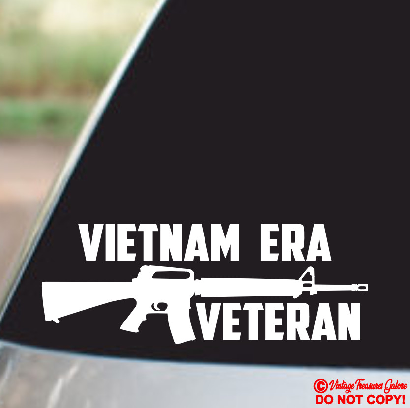 VIETNAM ERA VETERAN Vinyl Decal Sticker Car Window Bumper US Military Combat War