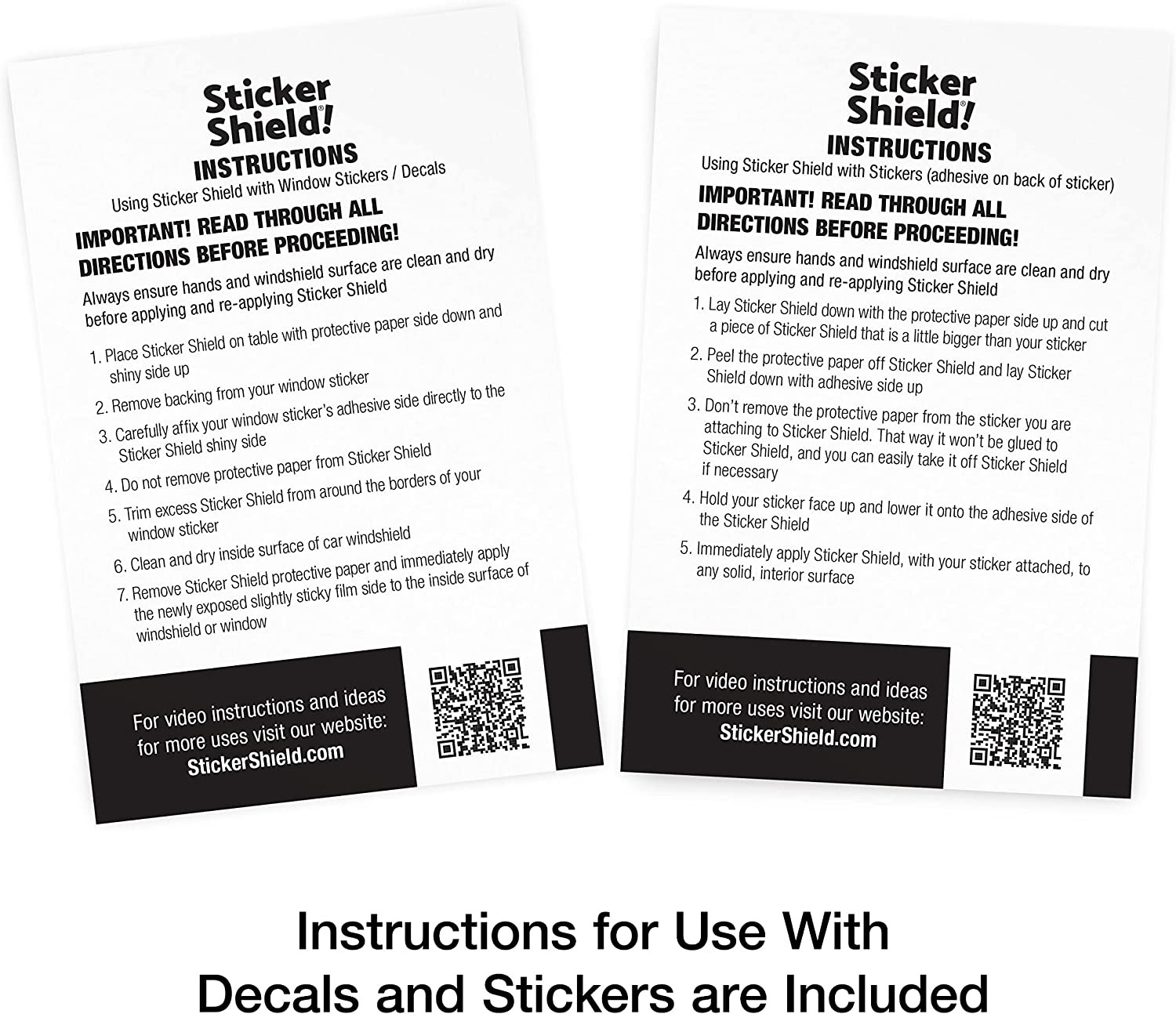 Windshield Sticker Applicator for Easy Application, Removal and Re-Application f