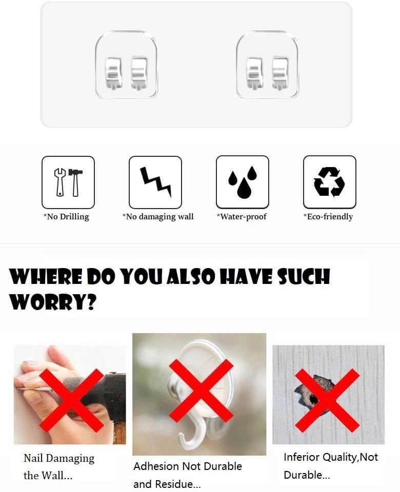 Durable 4-Pack Waterproof Adhesive Stickers for Stylish Bathroom Organization