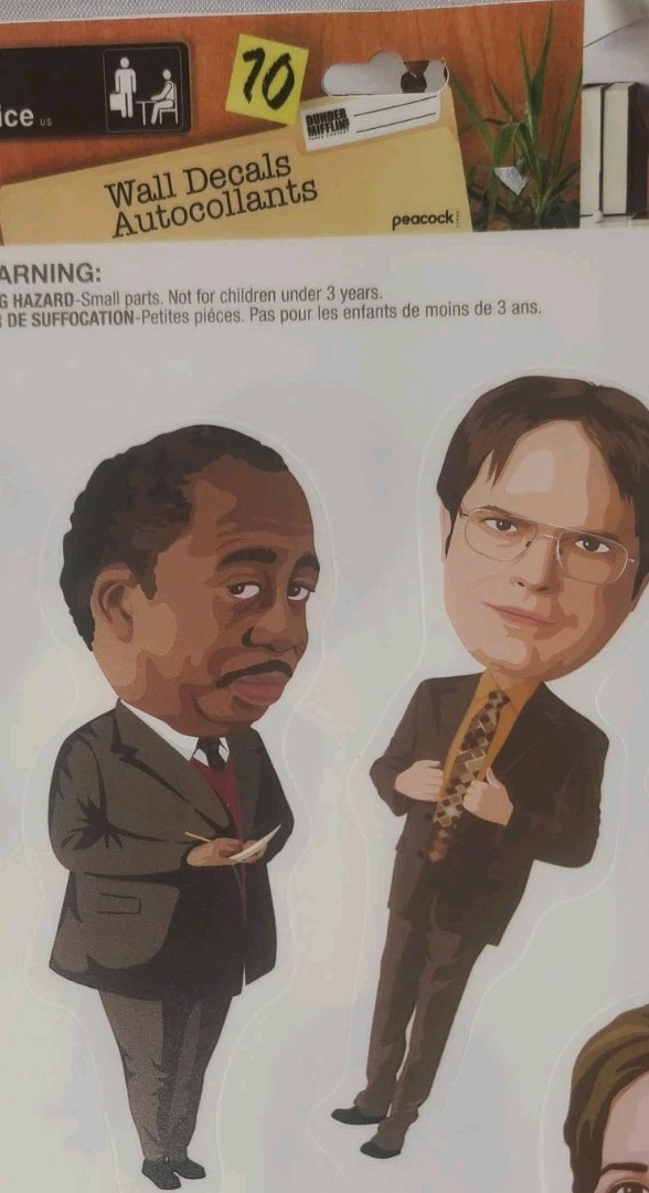 Six Sets of The Office Wall Decals 10 Stickers Per Sheet Wall Laptop New