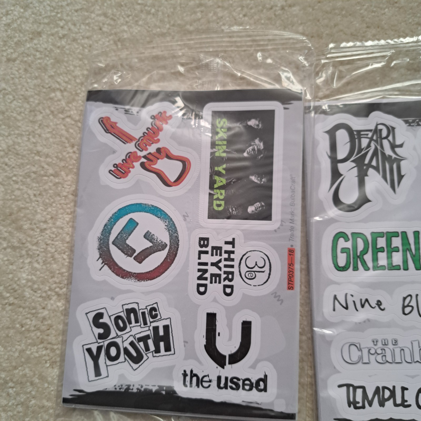 Bulbacraft 3 packs Grunge Stickers, 90'S Grunge Music, Rock Stickers, Rock Band