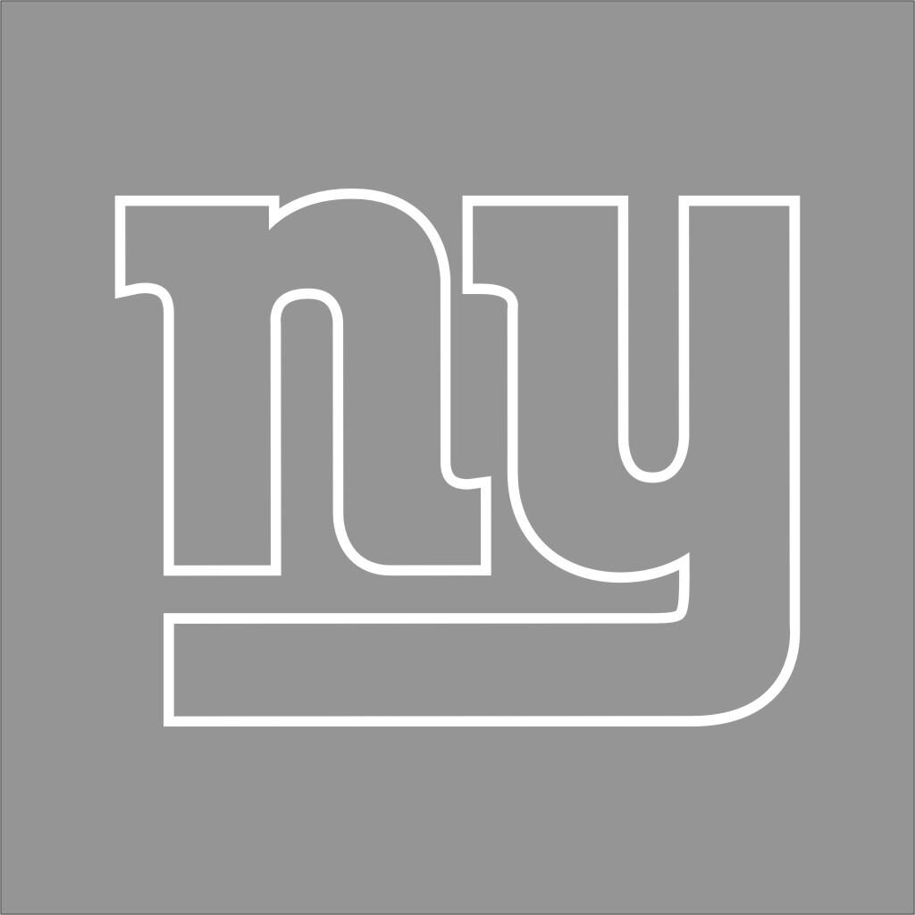 New York Giants NFL Team Logo 1 Color Vinyl Decal Sticker Car Window Wall
