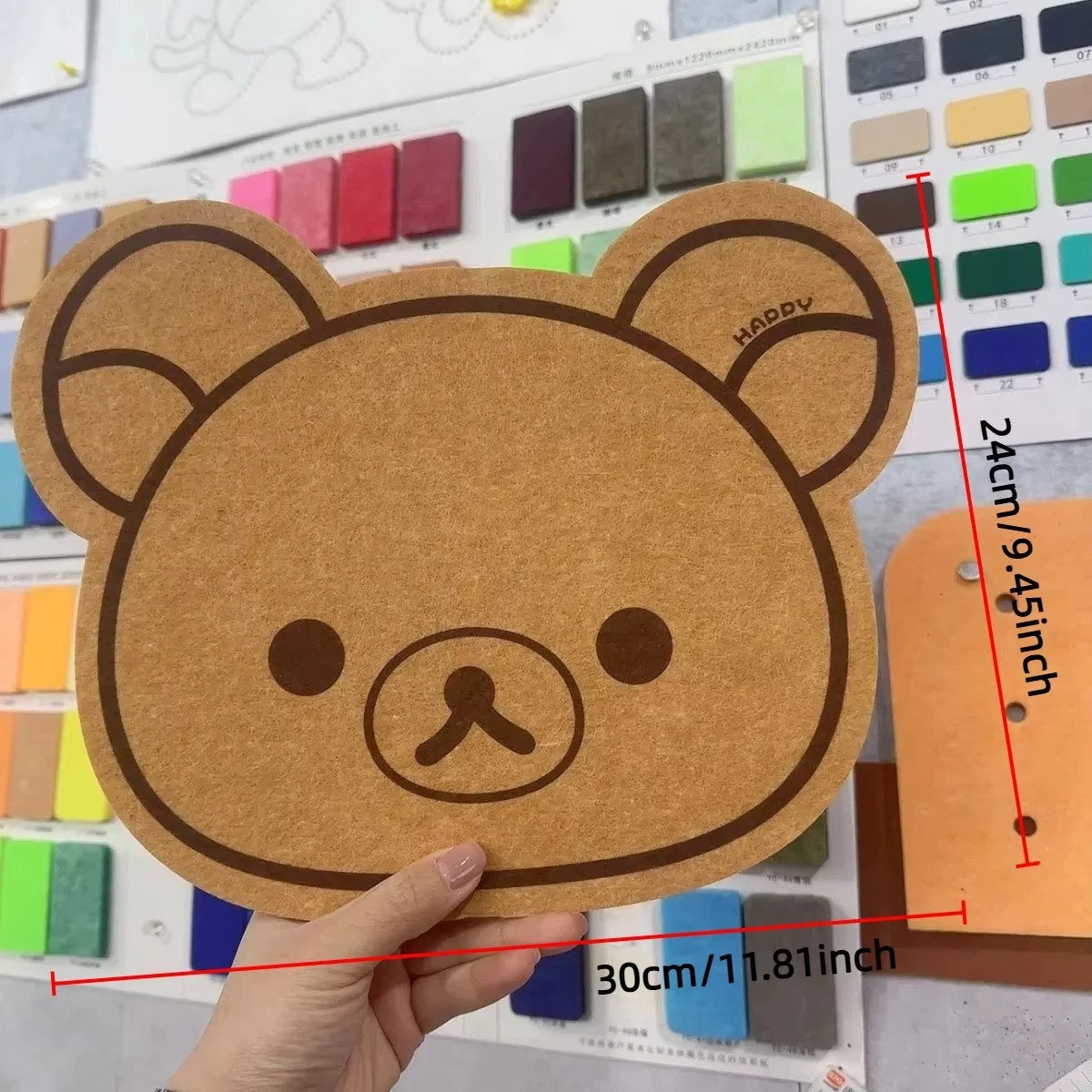 Cartoon Felt Board Home Decor Wall Decor Panel Felt Posters on the Wall Bear Wal