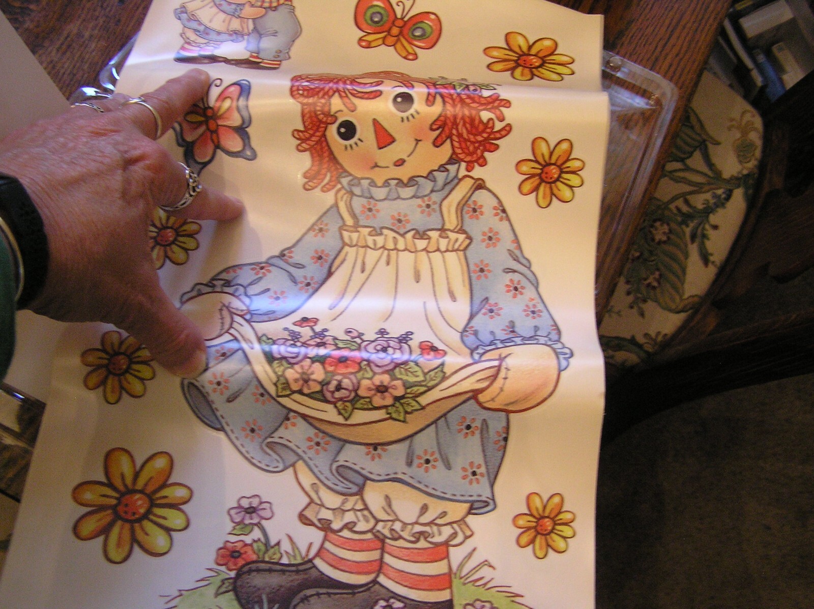 SandyLion Home Decor Classic RAGGEDY ANN & ANDY 20+ Wall Decals/Stickers~~NIOP!