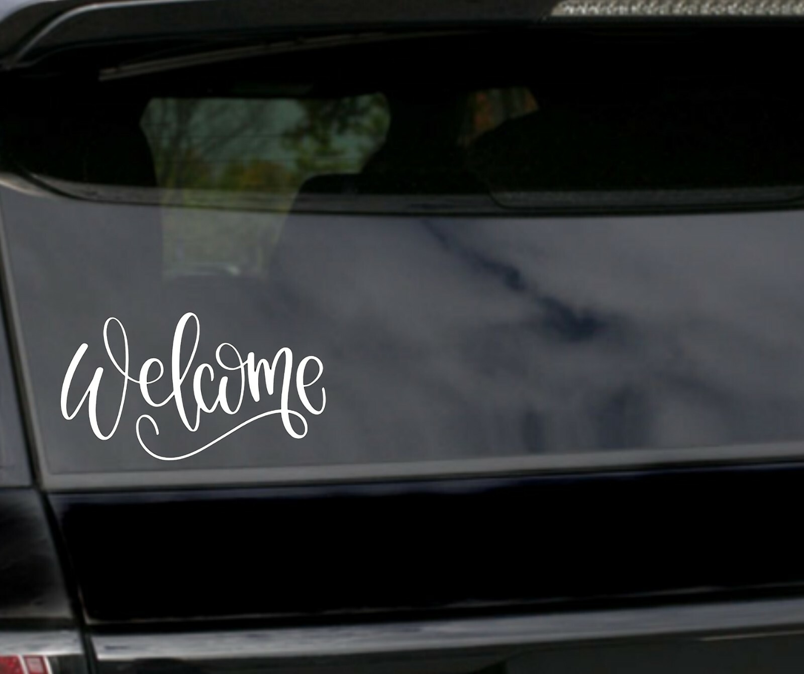 WELCOME Door window wall Sticker Decal Self Adhesive Vinyl 9"W × 5" T