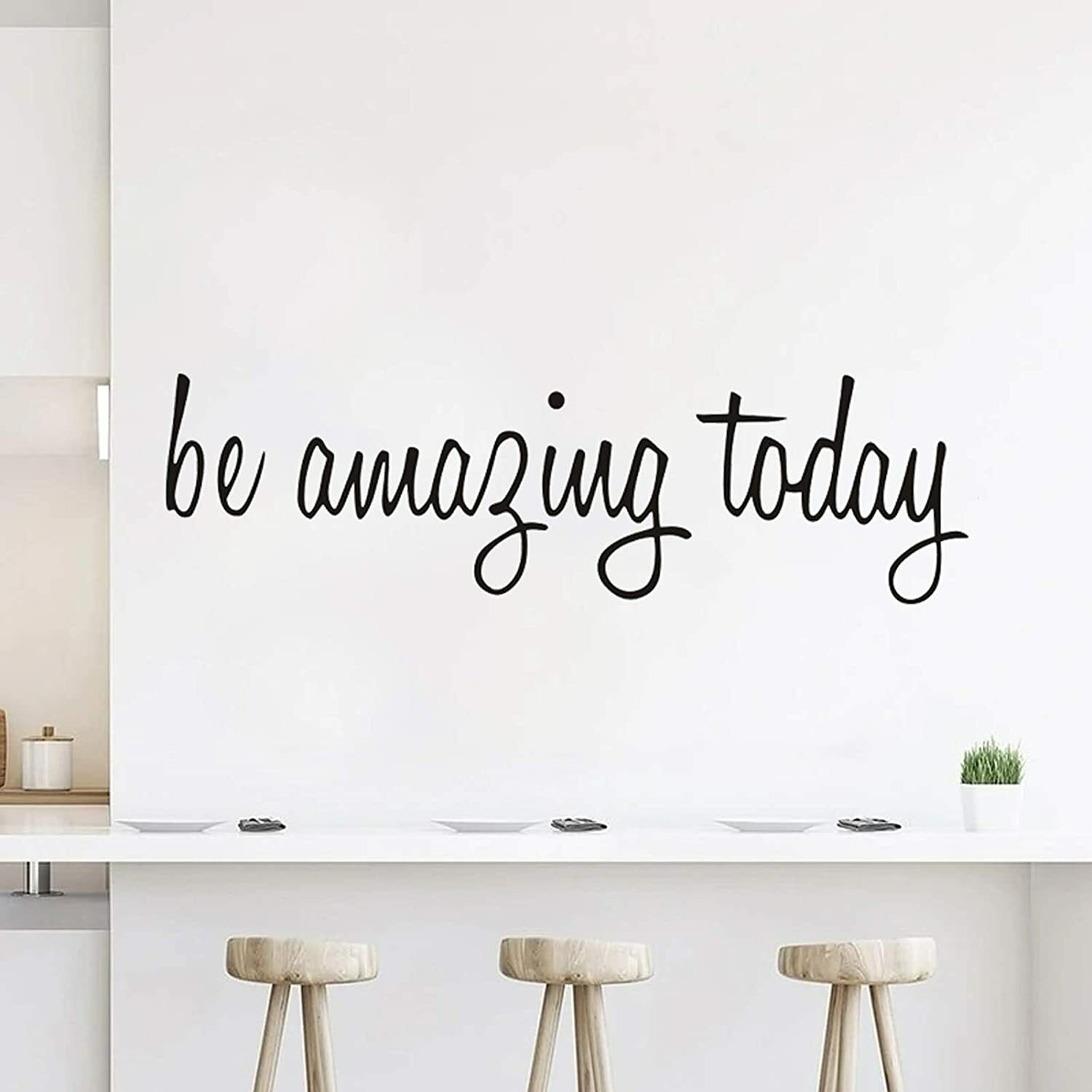 BE AMAZING TODAY Inspirational Wall Decal Vinyl Home Decor Words Lettering
