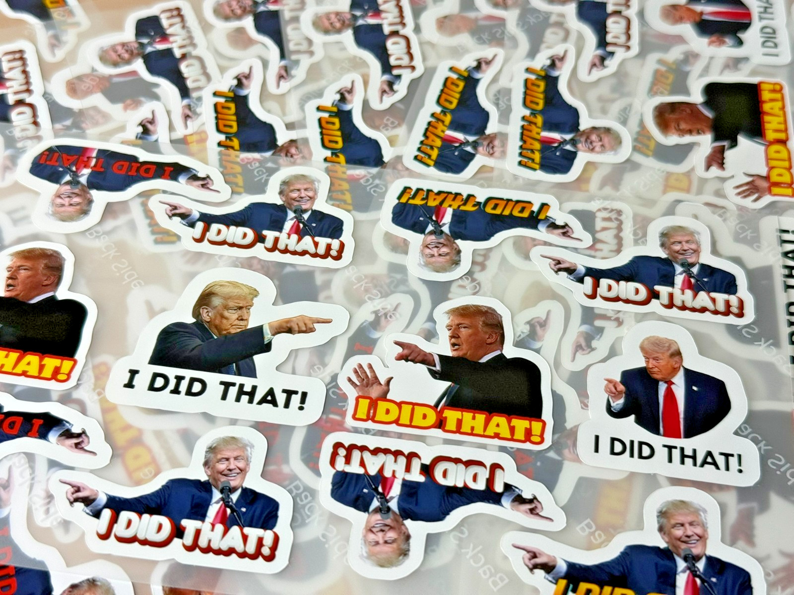 I DID THAT Gas Pump Stickers, 1.5" Mini Assorted Vinyl Waterproof 10-100 pack