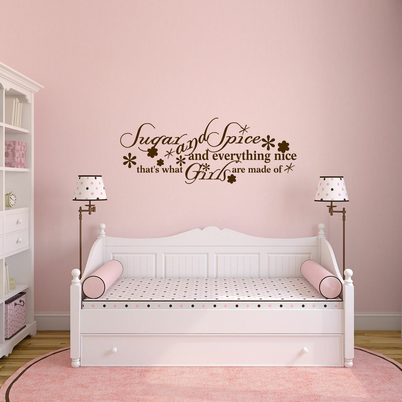 Sugar and Spice Wall Decal – Kids, Nursery, Baby, Wall Art, Sticker, Decal