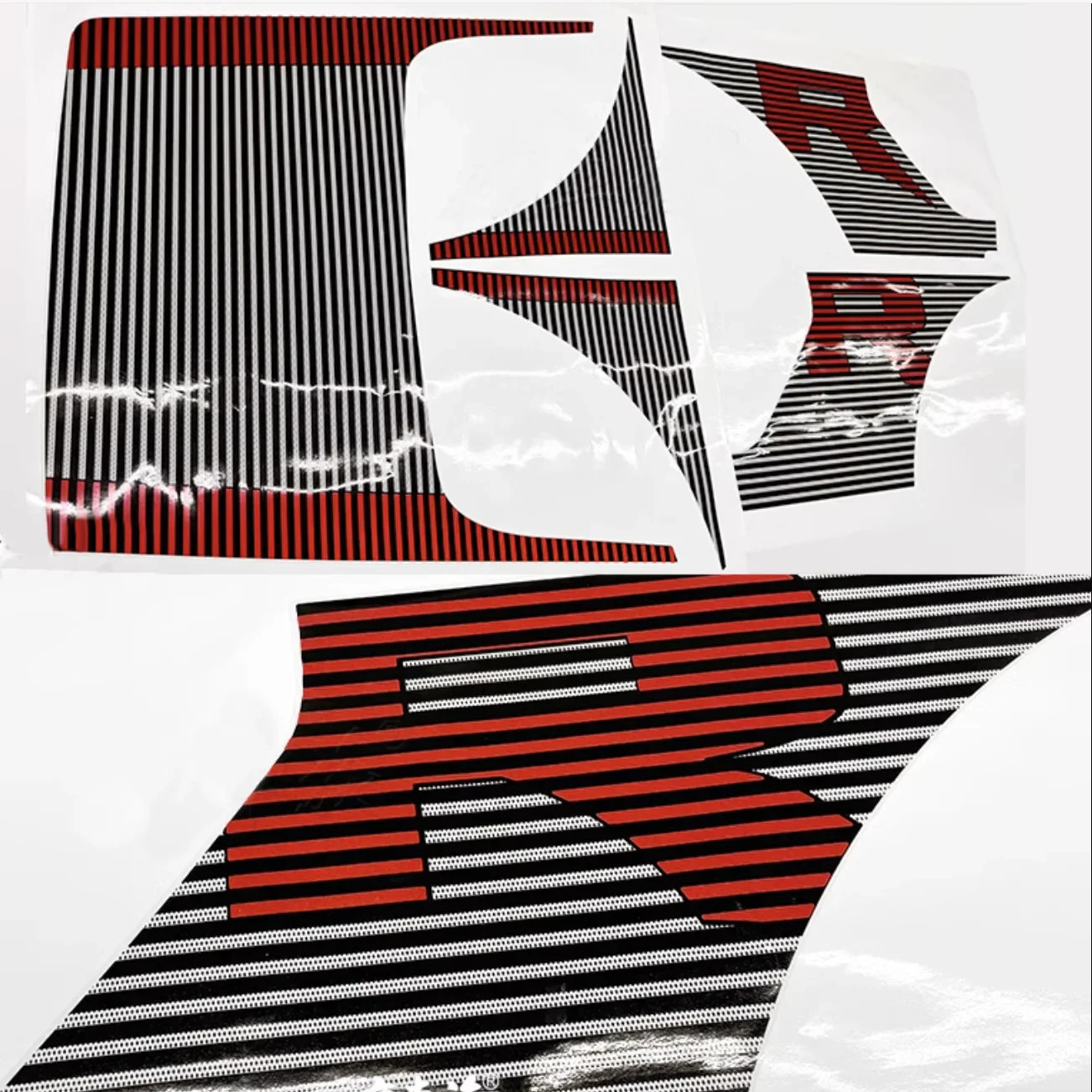 Aftermarket Sport R Bedside & Hood Stripe Decal Kit for Ford F-150 Raptor (2024)