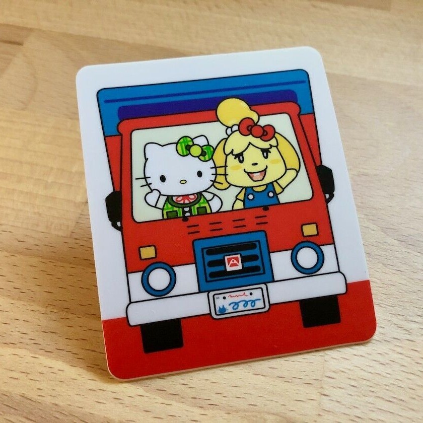 Animal Crossing Mini Posters STICKER – Hello Kitty & Isabelle Sticker
