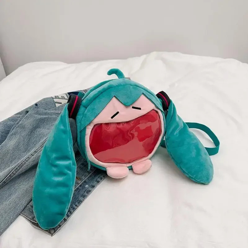Anime Hatsune Miku Cosplay Plush Backpack Ita Bag Women Bag Shool Student Men Ve