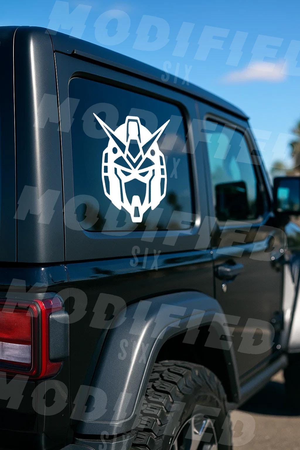 Gundam Pilot Helmet Decal Style 2 Anime Vinyl Car Sticker 55+ Colors
