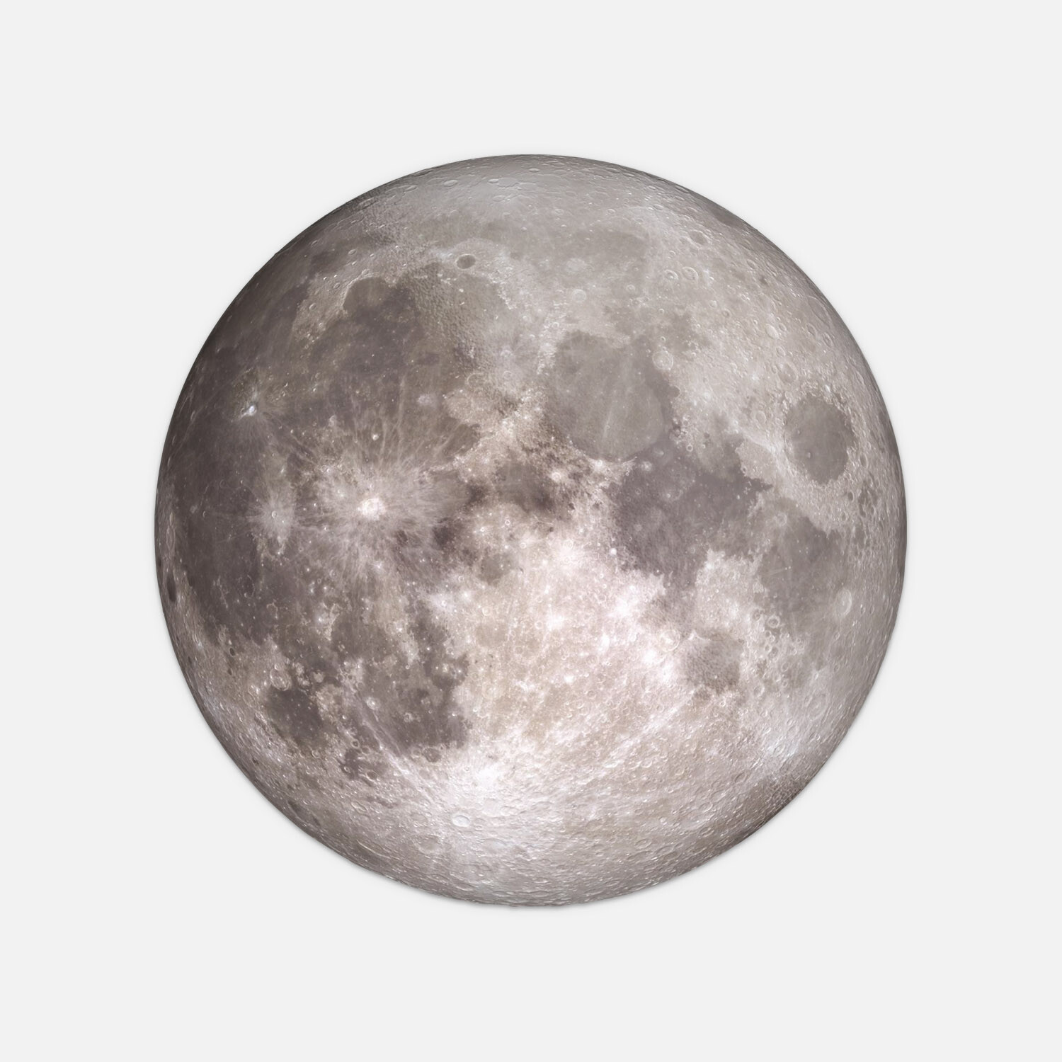 Full Moon Nasa Photo Vinyl Sticker Decal