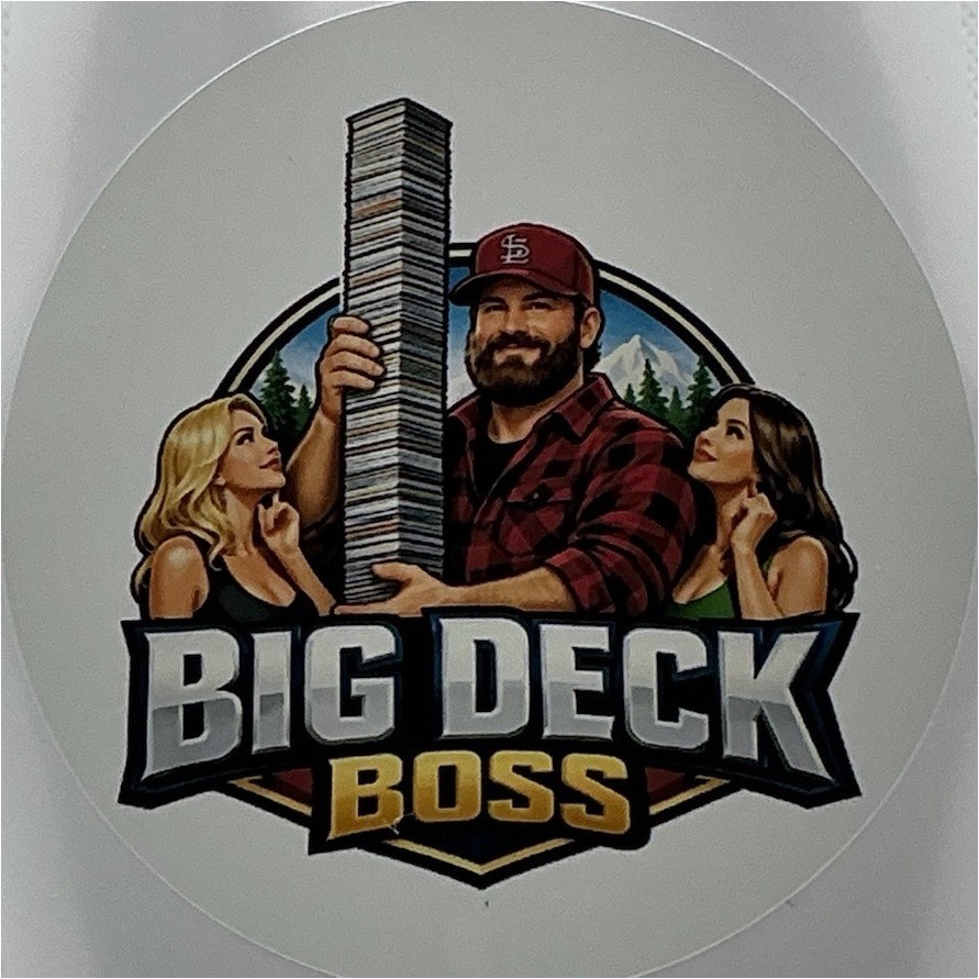 Big Deck Boss 3” Logo Sticker – Trading Card Decal – MTG / TCG / Sports Cards