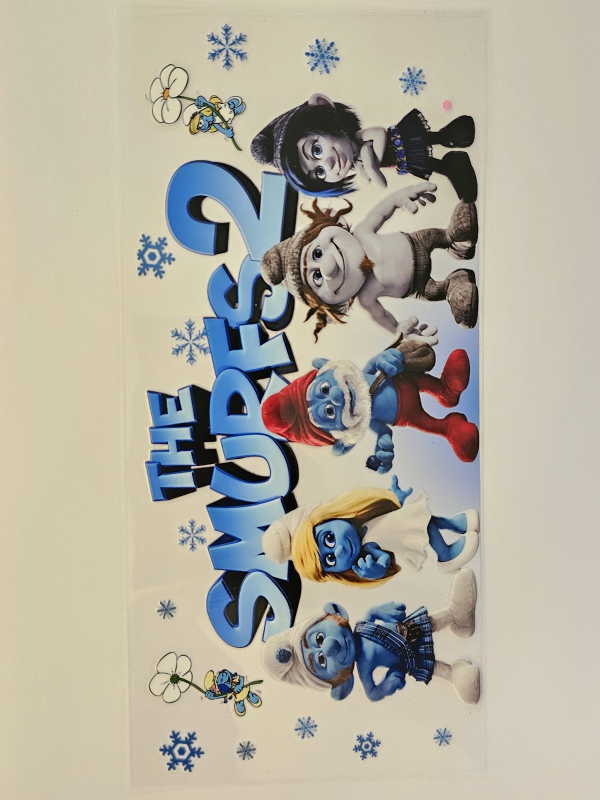 Smurfs UV DTF Transfer Sticker Wrap Tumbler UVDTF BUY 10+ GET COMBINED SHIPPING