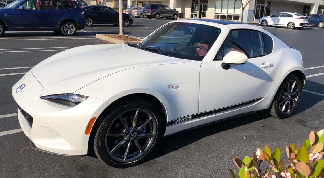 Aftermarket Mazda Miata MX-5 ND Door Triple Stripe Decal Graphic