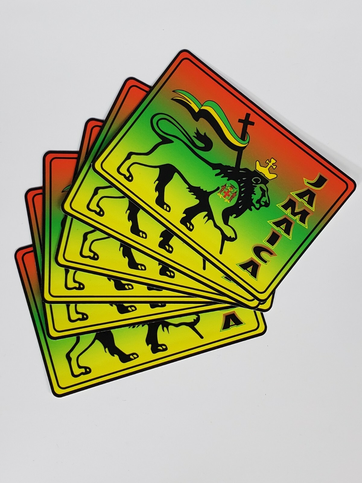 Jamaica Weatherproof Glossy Decal. 4.75×3 inches