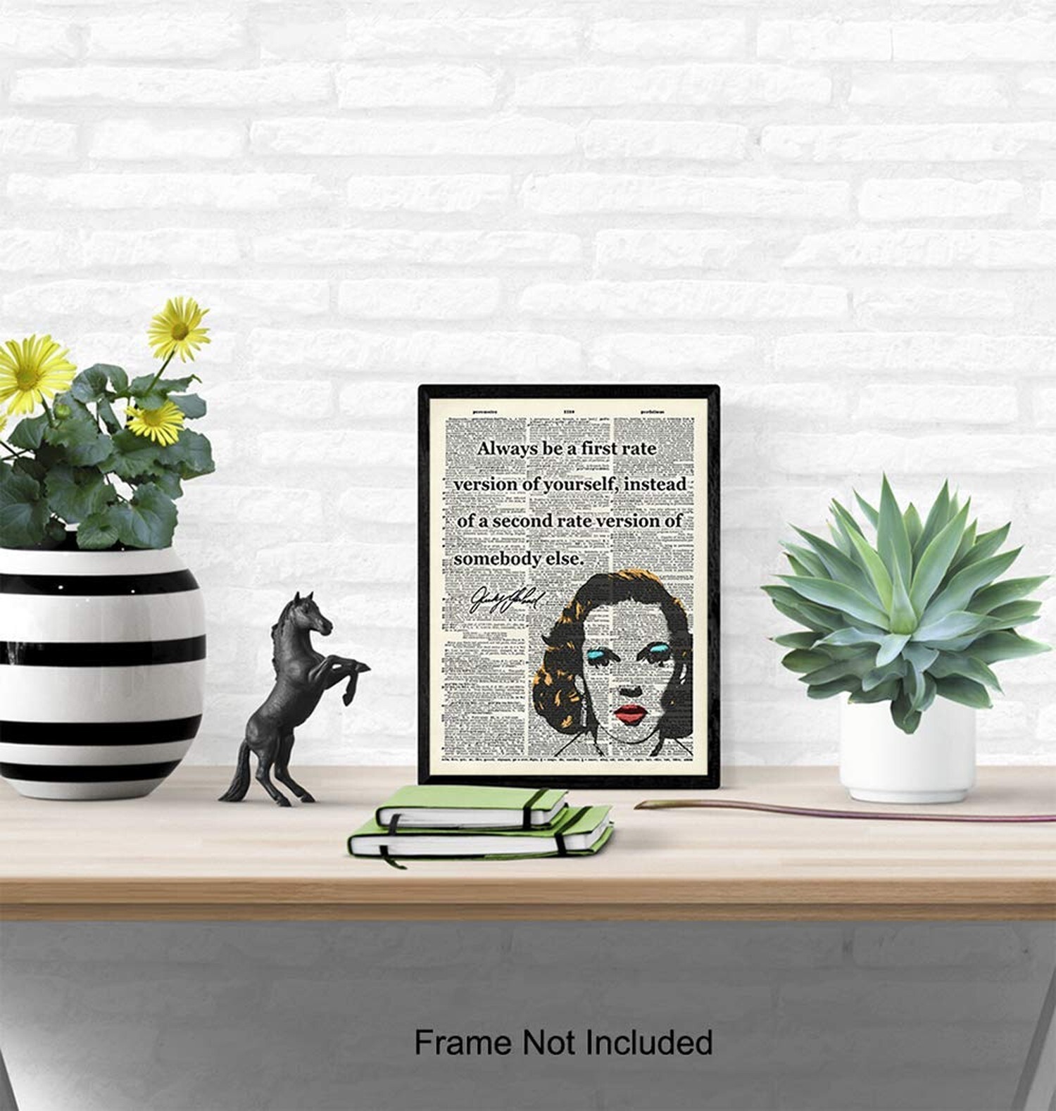 Judy Garland Inspirational Quote Upcycled Dictionary Wall Art Poster Print – …