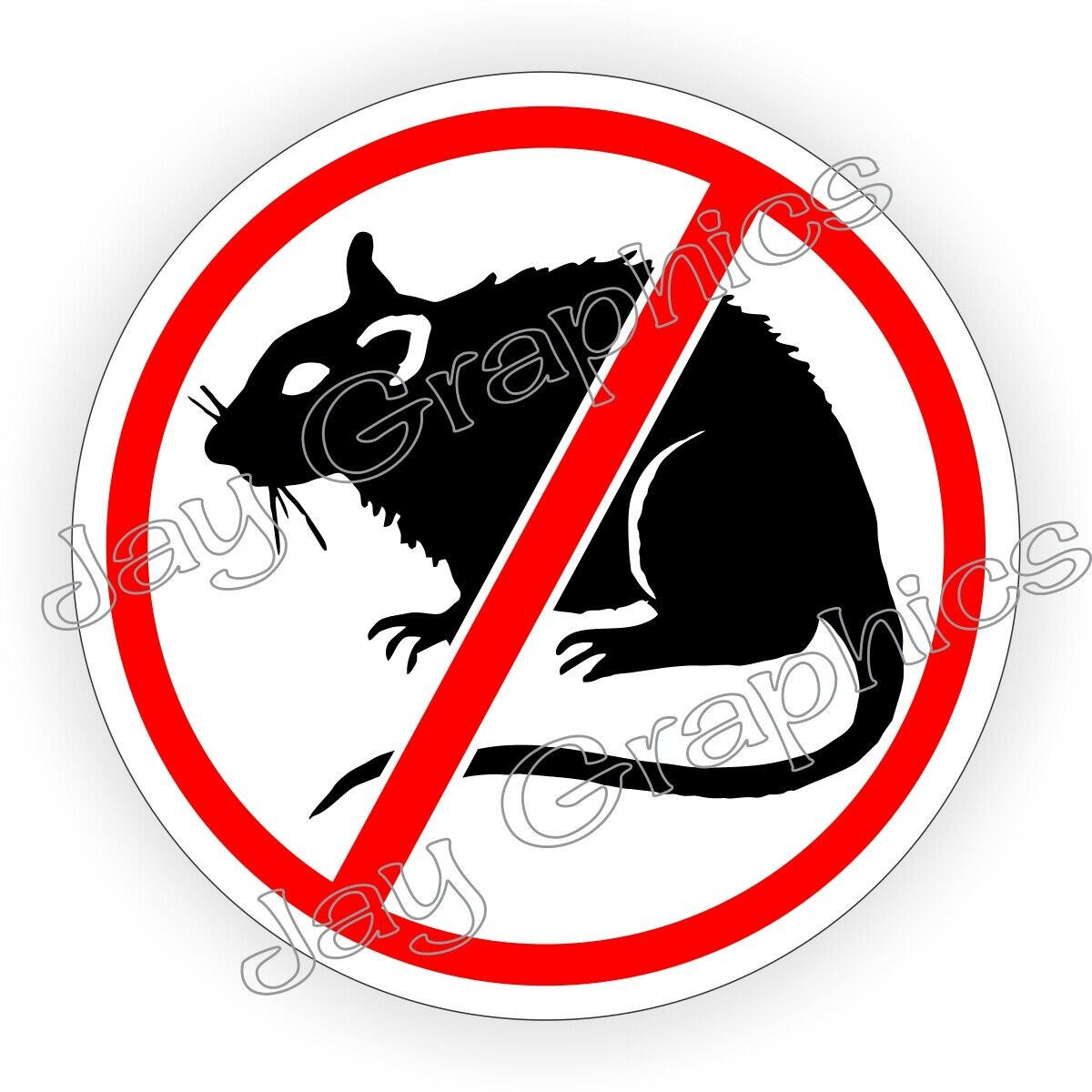 No Rats Sticker Decal