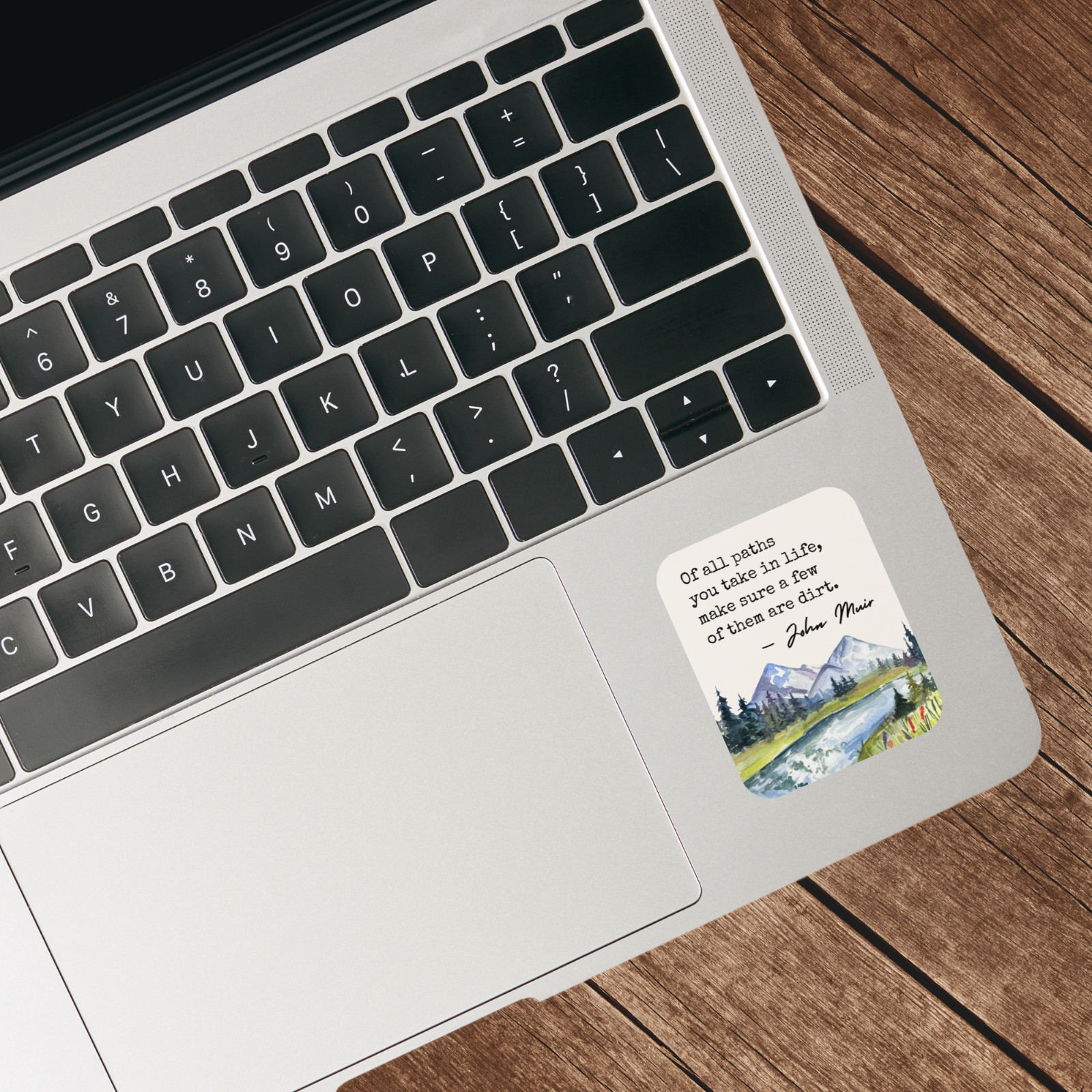 John Muir Quote Sticker Scenic Hiking Waterproof Vinyl Decal Gift Nature Lover