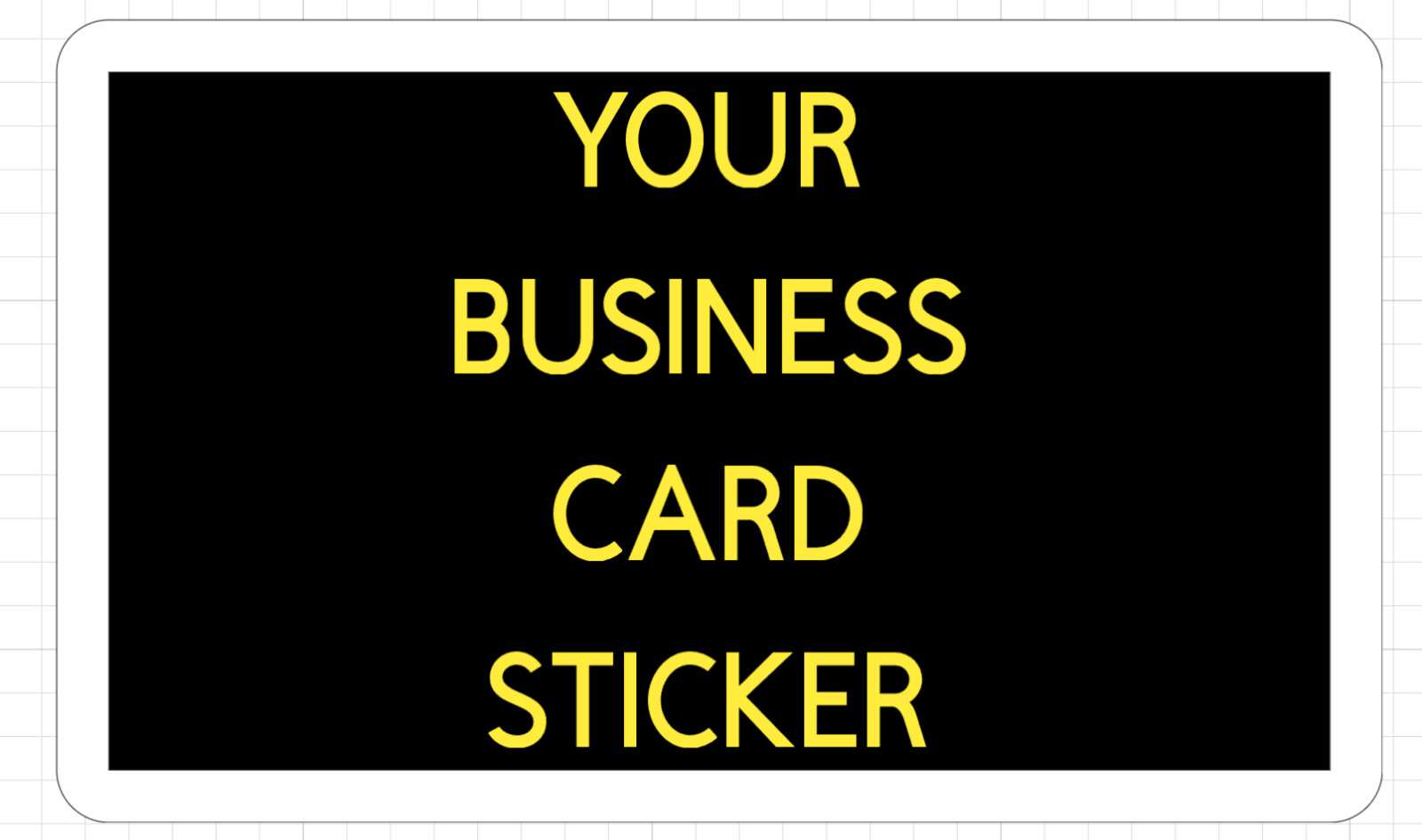 5x Custom Business Card Stickers Five Sticker Professional High Quality 3.5 x 2"