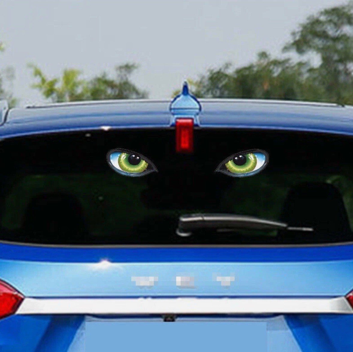 2PCS Cat Eye Stickers For Car Reflective Decal Mirror Sticker
