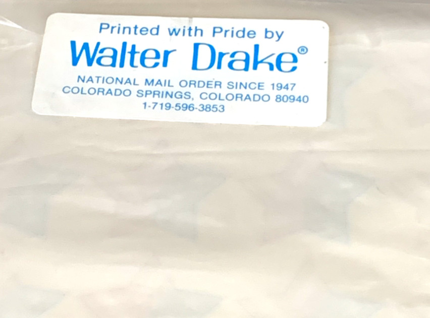 Sealed Walter Drake Sticker Stars & Stripes Sheet American Flag Star Patriotic