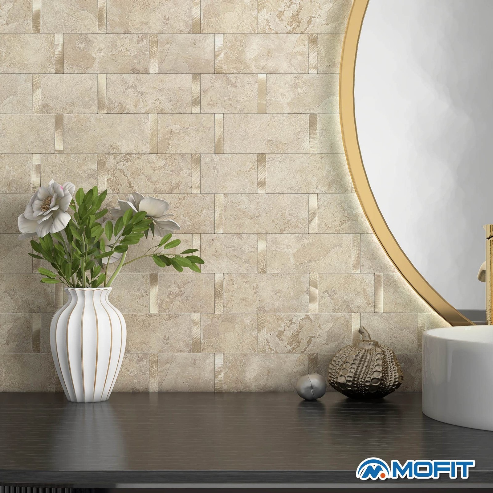 Matte Kitchen Subway Tile Peel and Stick Backsplash Self-Adhesive Bathroom Wa…