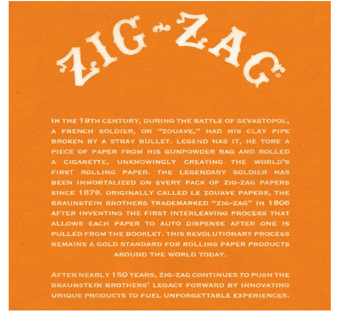 24pk Zig-Zag French Orange Rolling Papers 1 1/4 Size 24 Count Full Display New