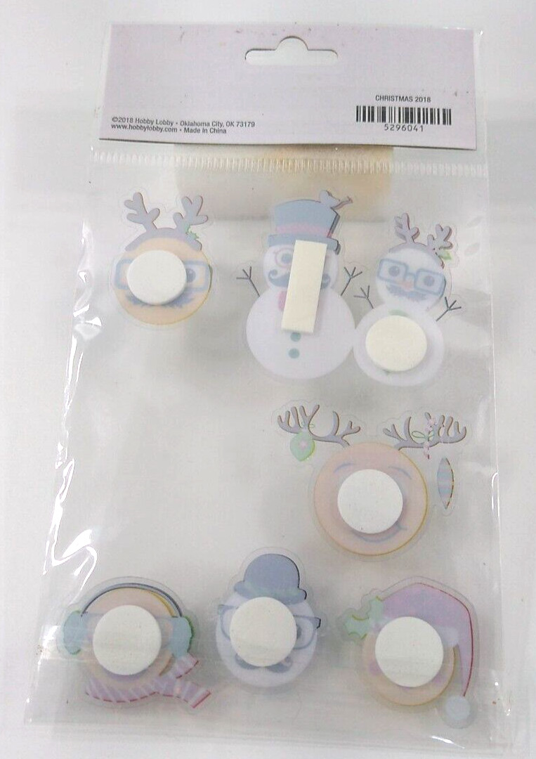 Paper Crafts Christmas Emoji Stickers 31pc Hobby Lobby Planner Scrapbook Gift