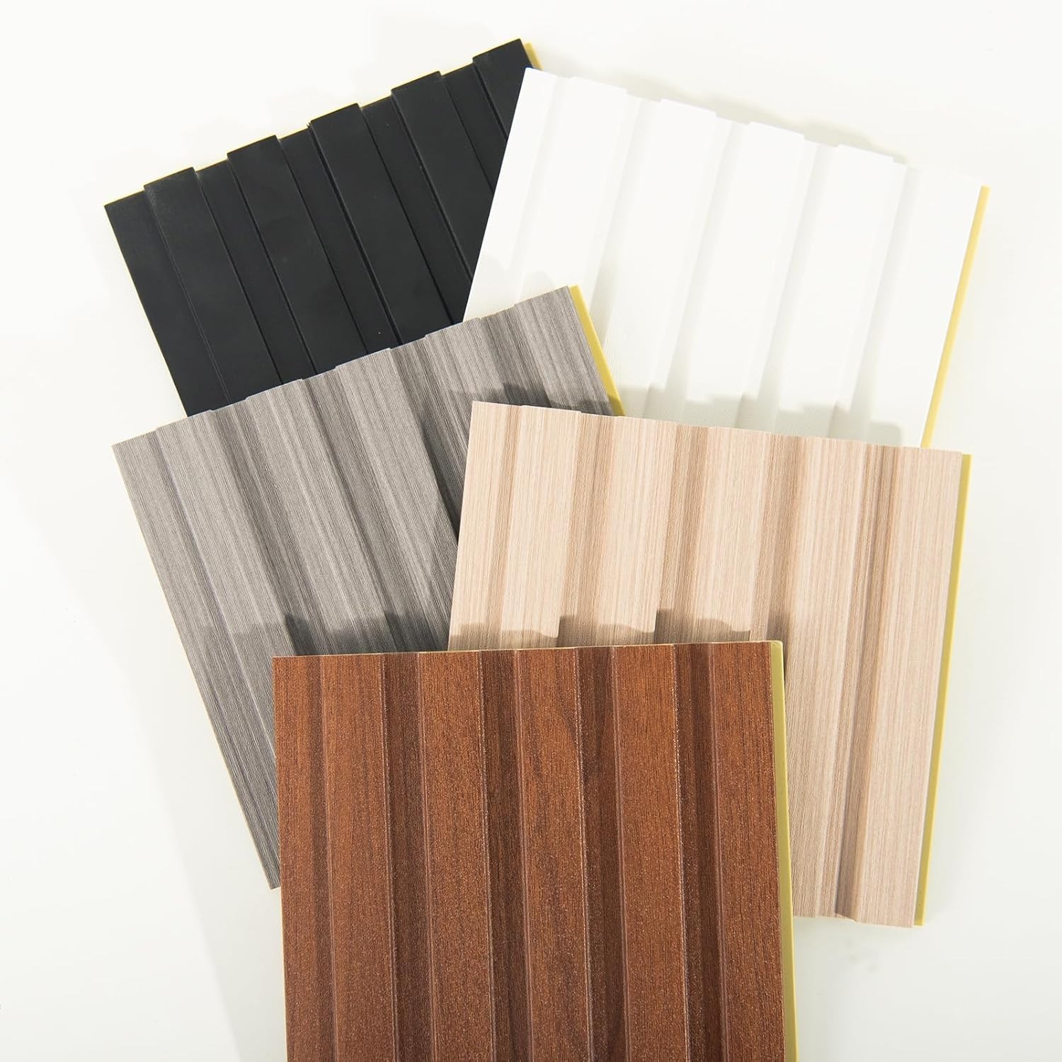 Versatile 6×6 in. WPC Slat Wall Paneling, Water-Resistant for Indoor Spaces