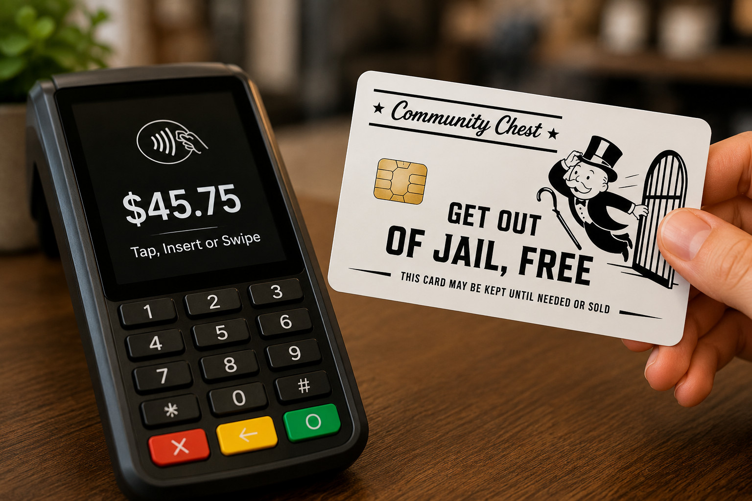Get Out of Jail Free Credit Card Skin Debit Card Vinyl Sticker Wrap