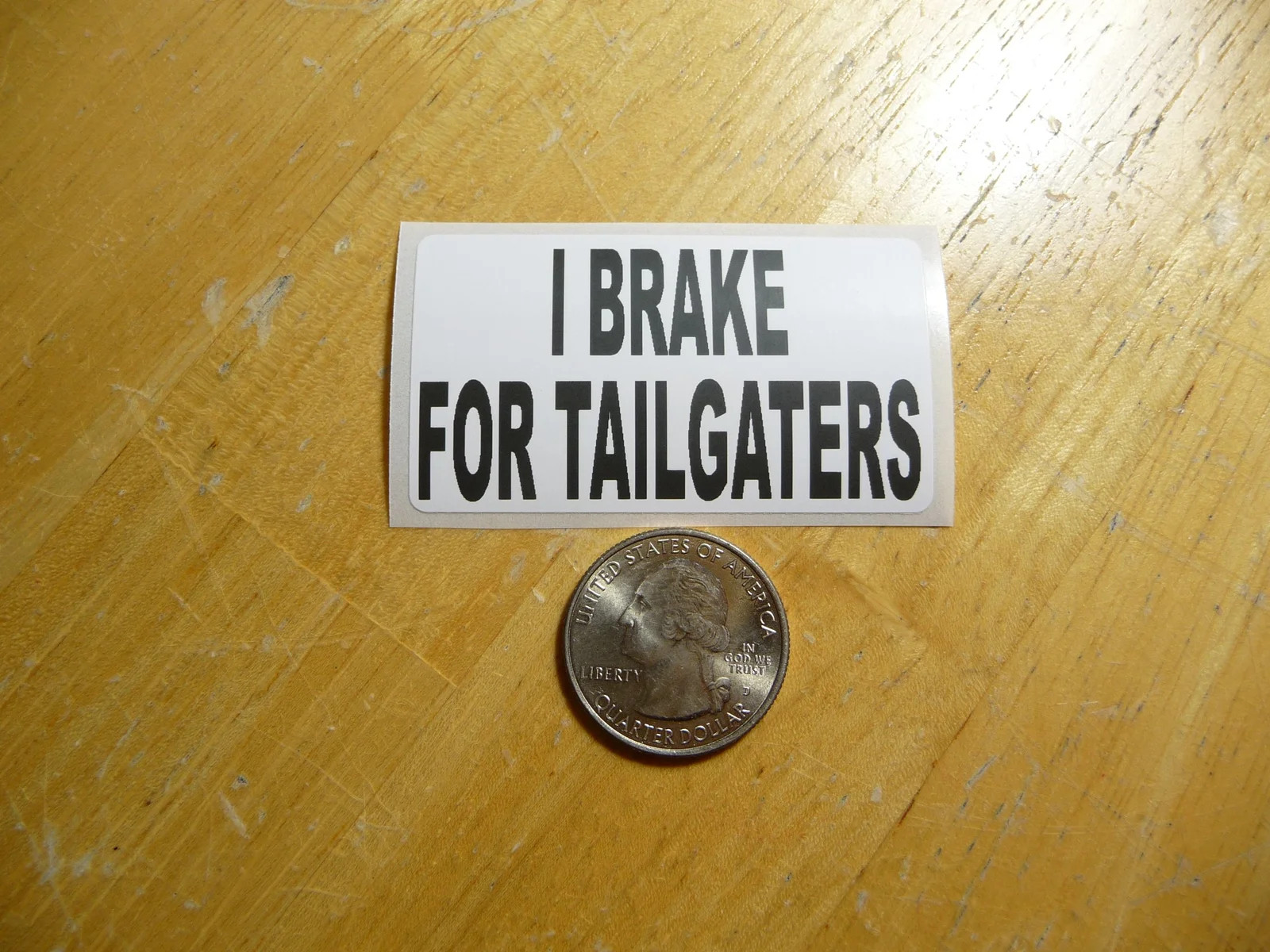 I BRAKE FOR TAILGATERS STICKER DECAL 1 – 50 BULK PACK FUNNY JOKE PRANK