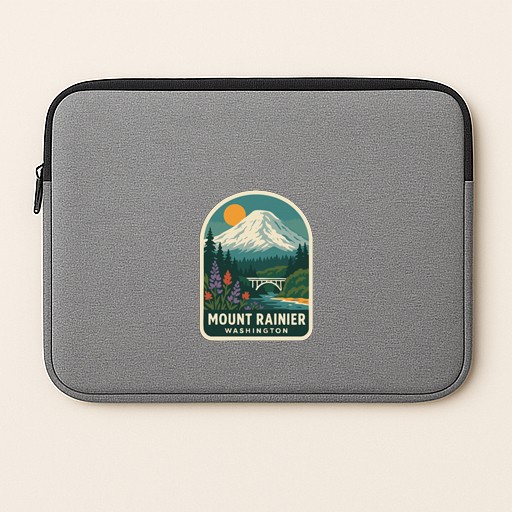 Mount Rainier Washington Iron On Heat Transfer Vinyl HTV Die-Cut Symbolic