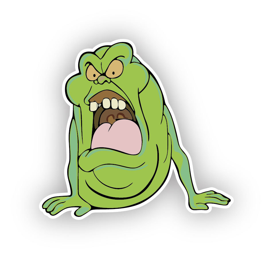Ghostbusters Slimer Removable Cartoon Wall Sticker Decal 24"