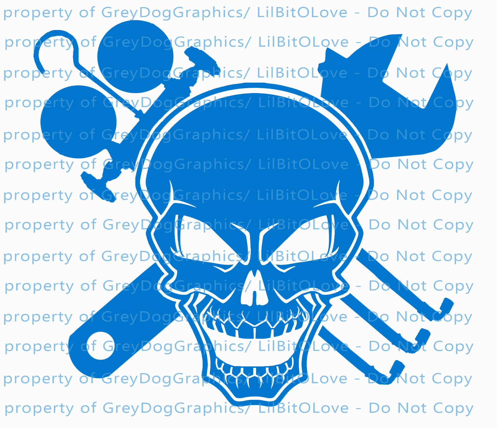 HVAC Skull Air Conditioning Heat Vinyl Decal Guages & Wrench Sticker AC/Heating