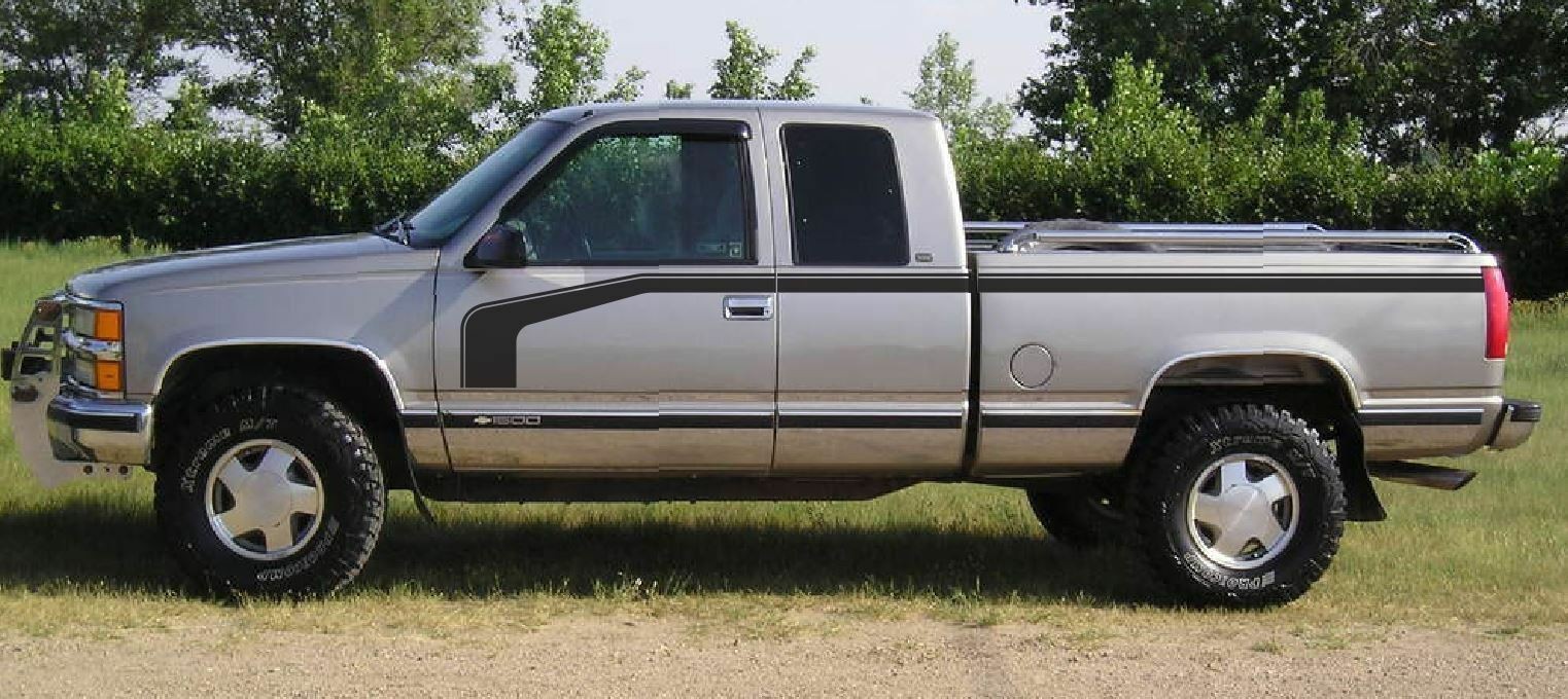 Hockey Kit 3M Vinyl Graphic Decal Stripe 88 – 1998 Chevrolet Silverado C1500 Z71