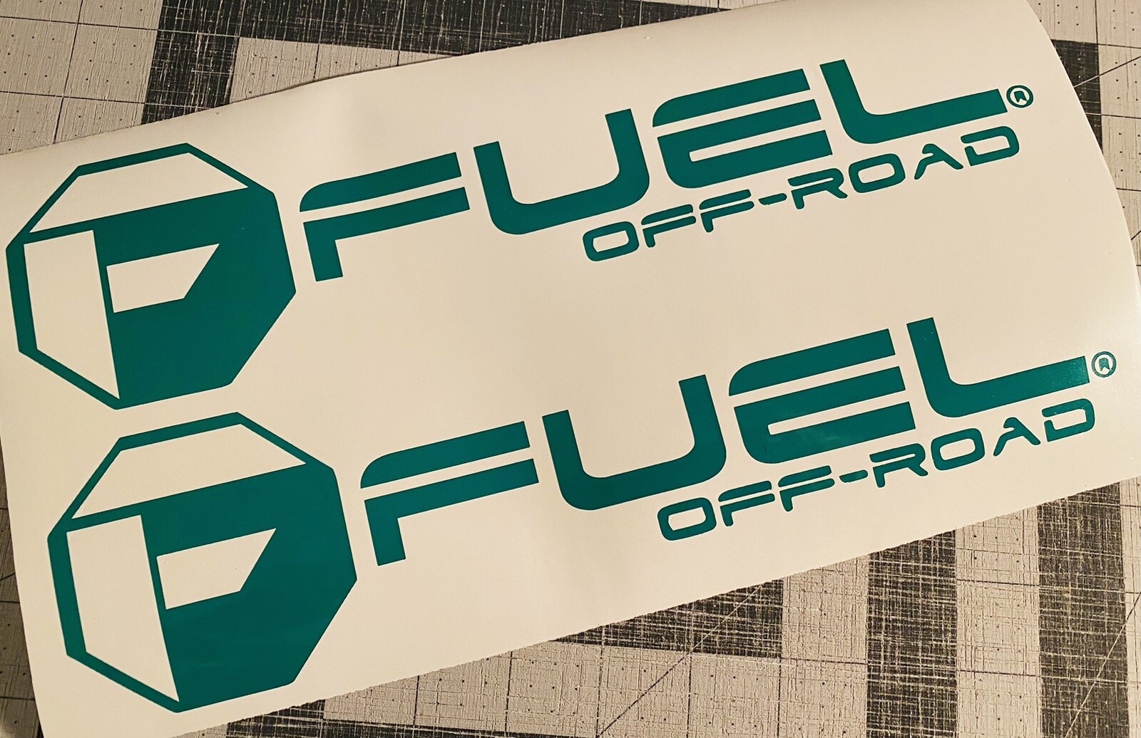 Vinyl Decal for Window – Fuel Off-Road Tires (Full Logo), Various Sizes & Colors