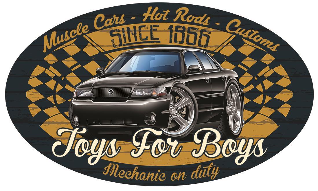 2003 2004 Mercury Marauder Car-toon TOYS FOR BOYS Wall Art Graphic Sticker
