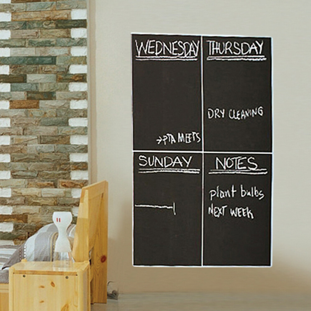 4PCS Blackboard Decal Simple Lightweight Blackboard Sticker Chalkboard for Home