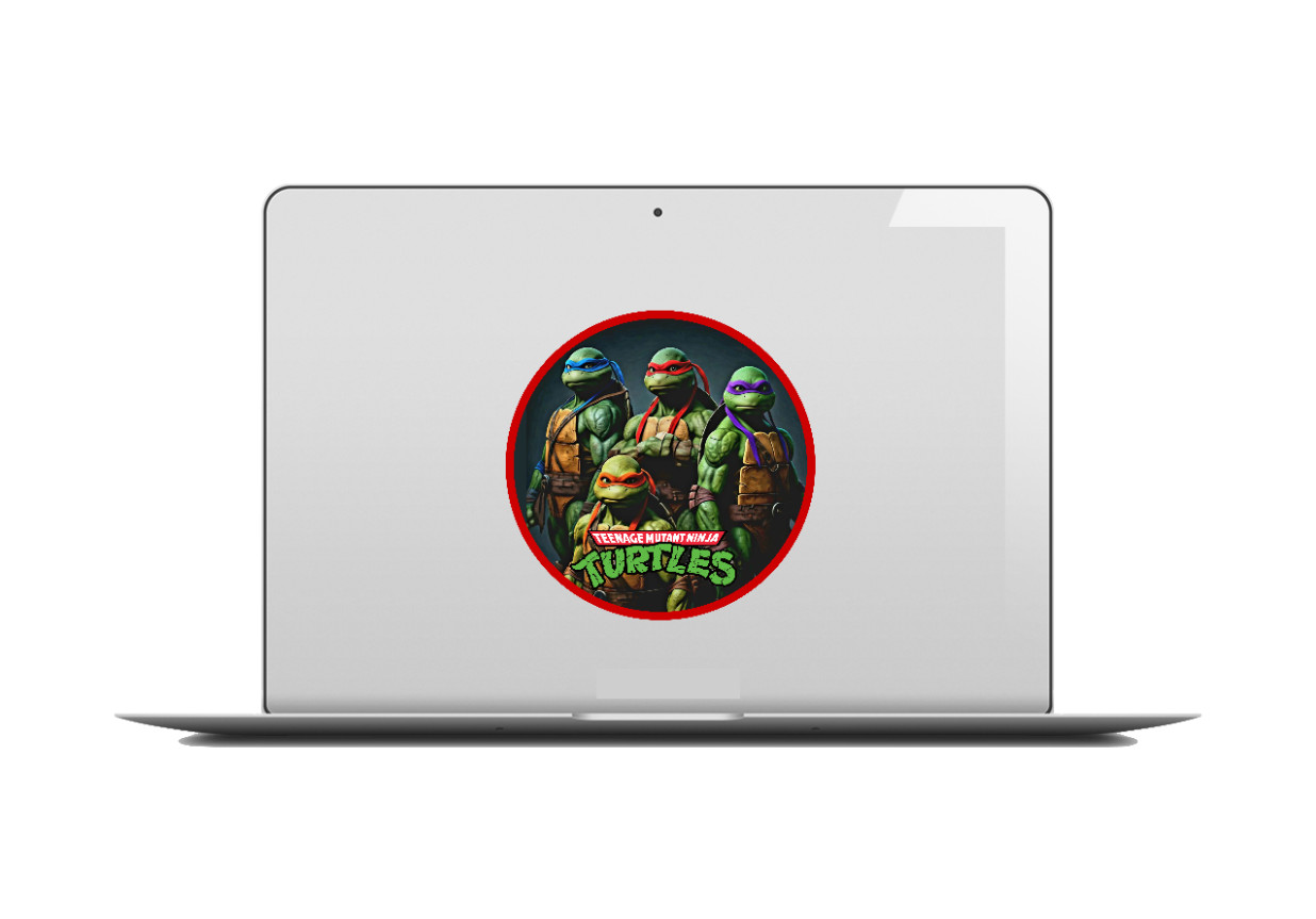 Teenage MN Turtles "Red" – 4" Handmade Vinyl Decal Vehicle Decor Cooler Laptop