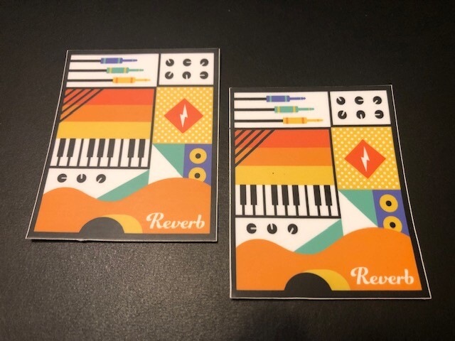 Reverb Nation OEM Set of 2 Stickers