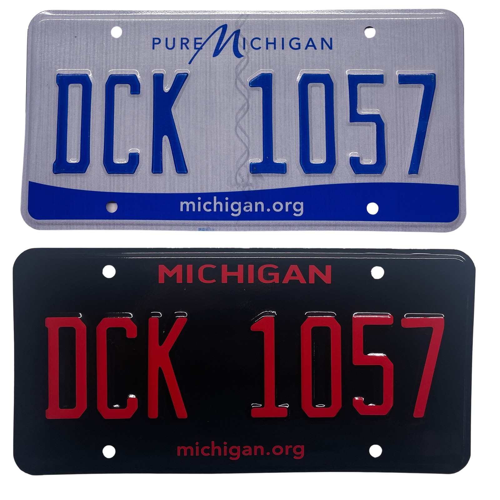 Michigan MI Plate Wrap DIY Kit Pure Michigan White, Yellow Red Reflective