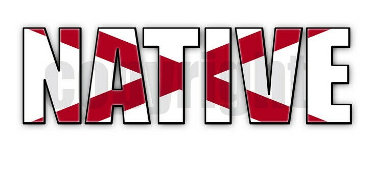 Alabama Native Flag Stickers Alabama State Flag Decals Vinyl Indoor Outdoor