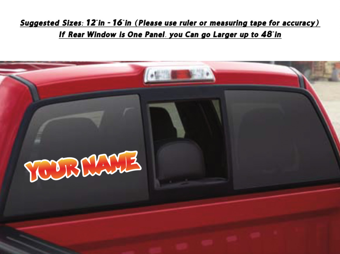 Custom Personalized Vinyl Graffiti Name Decal Sticker Car Window Tumbler Flask