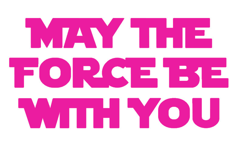 MAY THE FORCE BE WITH YOU, JEDI, STAR WARS, Decal Sticker for Car, Laptop, Cover
