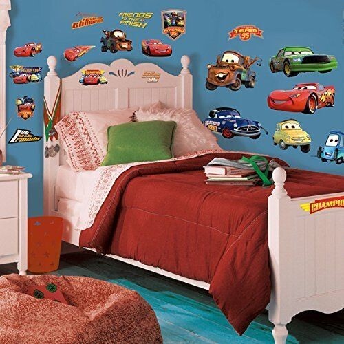 Disney Pixar Cars Piston Cup Champs & Cars 3 Peel & Stick Wall Decal Combo Set