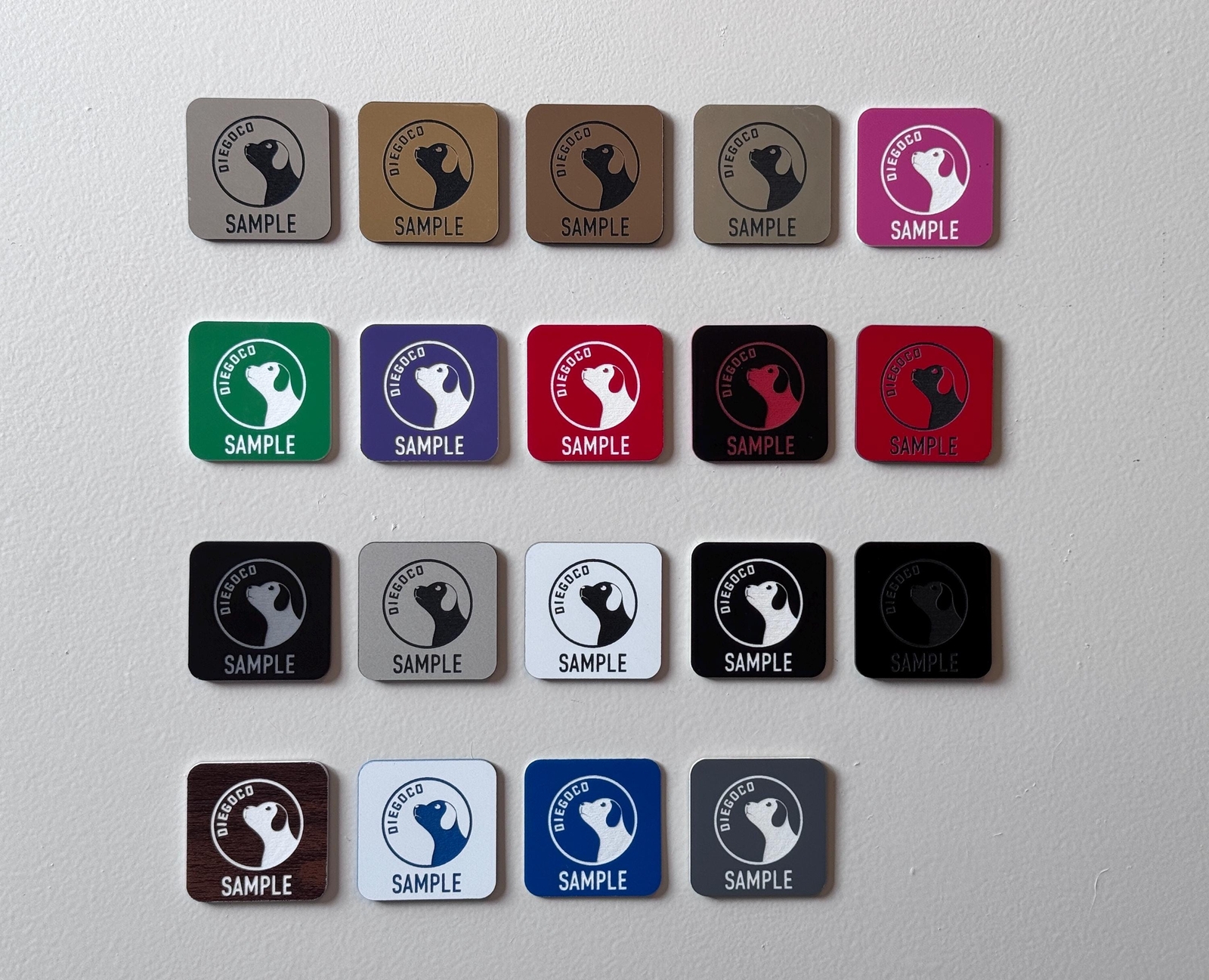 Custom Engraved Toolbox Nametag Badge. Pick a Color, Personalize, Peel & Stick